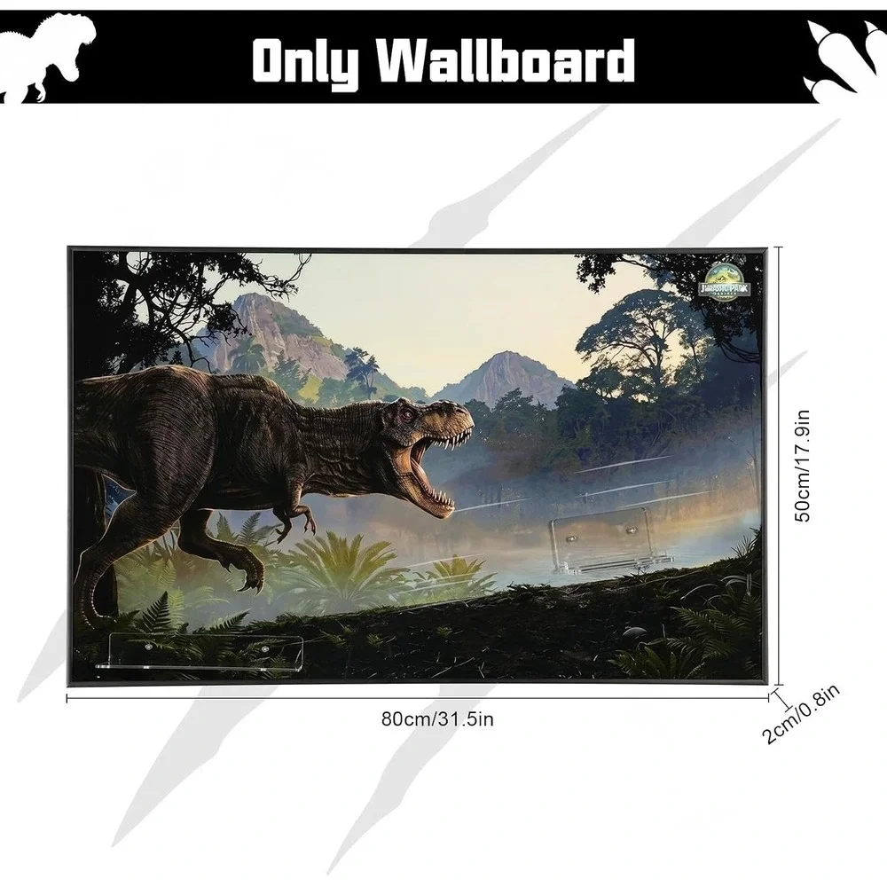 DALDED Wall Mount Display Board for Jurassic Park Jeep Wrangler 77984 HD Art